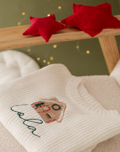Load image into Gallery viewer, Personalised Knitted Christmas Jumper - Gingerbread House
