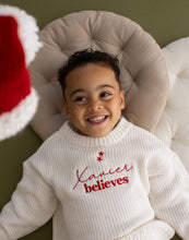 Load image into Gallery viewer, Personalised Knitted Christmas Jumper - Believes
