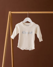Load image into Gallery viewer, Personalised Name Baby Knitted Romper
