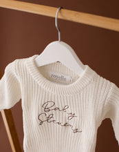 Load image into Gallery viewer, Personalised Name Baby Knitted Romper
