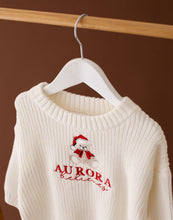 Load image into Gallery viewer, Personalised Knitted Christmas Jumper - Believes Teddy
