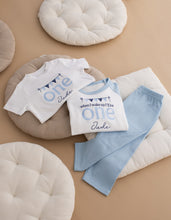 Load image into Gallery viewer, Embroidered Personalised When I Wake Up Pyjamas - Bunting
