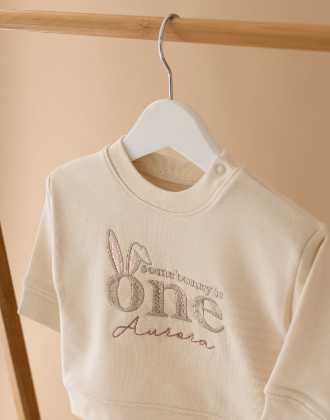 Personalised Some Bunny Birthday Sweatshirt - Natural