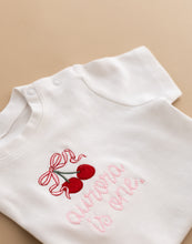 Load image into Gallery viewer, Personalised Name is Age Cherry T-shirt
