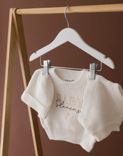 Load image into Gallery viewer, Personalised Baby Surname Baby Knitted Set
