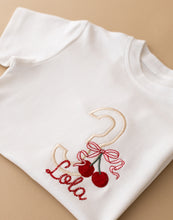 Load image into Gallery viewer, Personalised Cherry Birthday T-shirt
