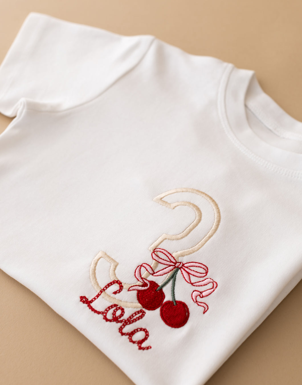 Personalised Cherry Birthday T-shirt