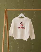 Load image into Gallery viewer, Personalised Knitted Christmas Jumper -Teddy
