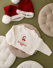 Load image into Gallery viewer, Personalised Knitted My First Christmas Jumper - Teddy
