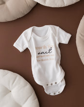 Load image into Gallery viewer, Personalised Worth the Wait Baby Announcement Vest
