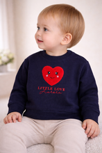 Load image into Gallery viewer, Personalised Embroidered Little Love Heart Sweatshirt
