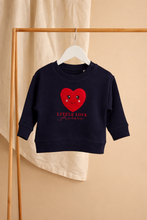 Load image into Gallery viewer, Personalised Embroidered Little Love Heart Sweatshirt
