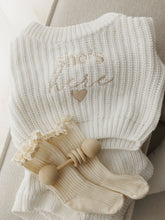 Load image into Gallery viewer, They are Here Baby Knitted Set
