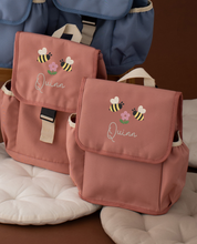 Load image into Gallery viewer, Personalised Bumblebee and Flowers Bag
