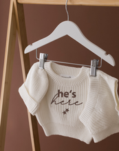 Load image into Gallery viewer, They are Here Baby Knitted Set
