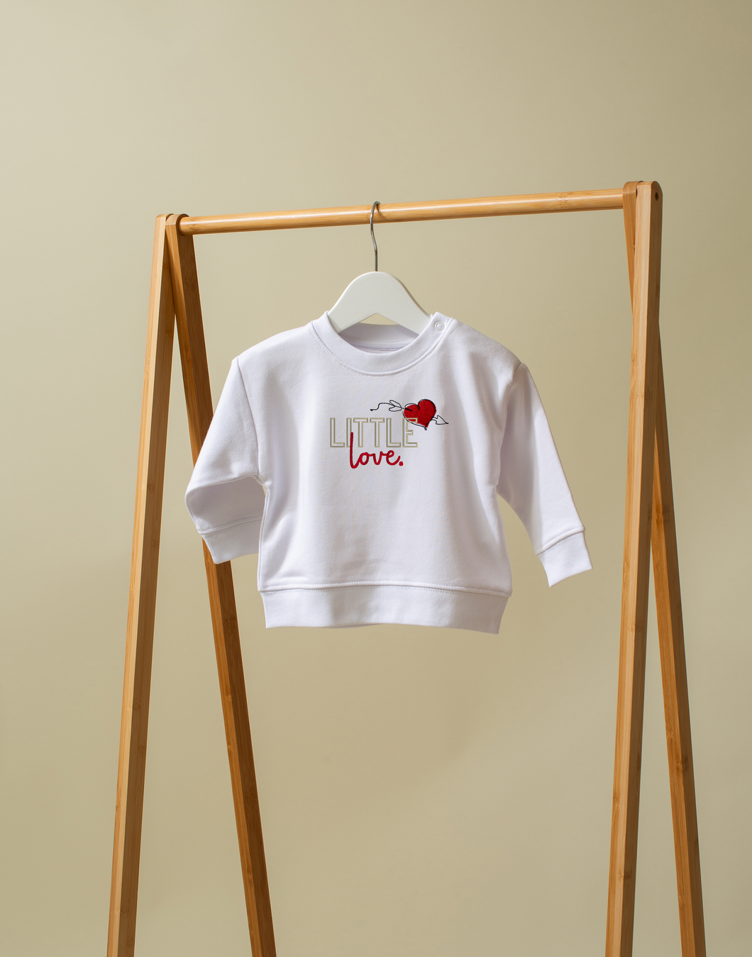 Embroidered Little Love Valentine Sweatshirt