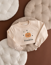 Load image into Gallery viewer, Personalised Pumpkin Sweatshirt - Halloween Edit
