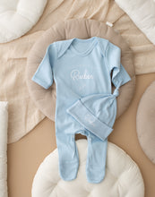 Load image into Gallery viewer, Personalised Hello World Baby Grow - Stars
