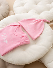 Load image into Gallery viewer, Personalised Hello World Baby Grow - Hearts
