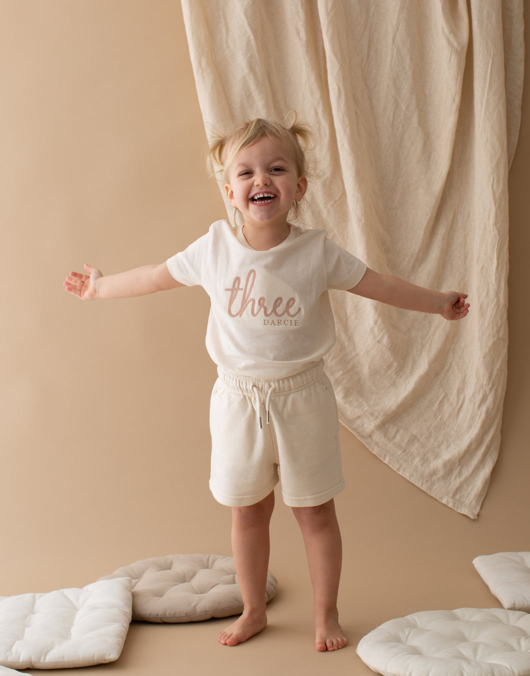 Personalised Embroidered Birthday Shorts Set