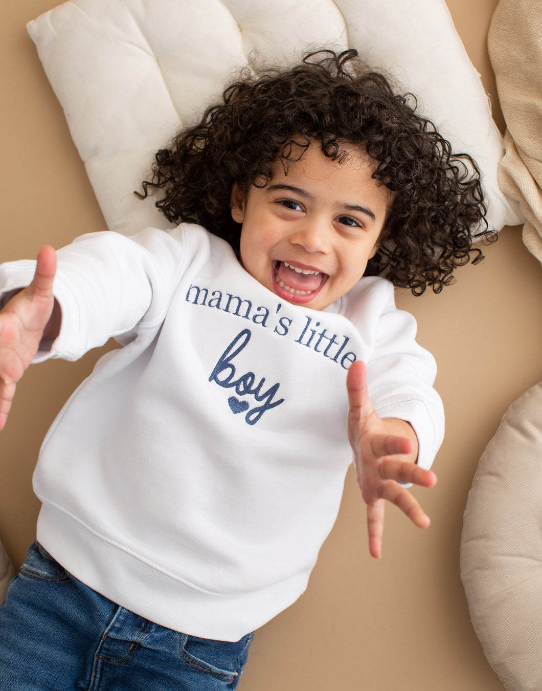 Personalised Mama's Little Boy Sweatshirt