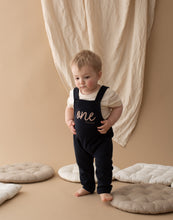 Load image into Gallery viewer, Personalised Birthday Overalls - Black
