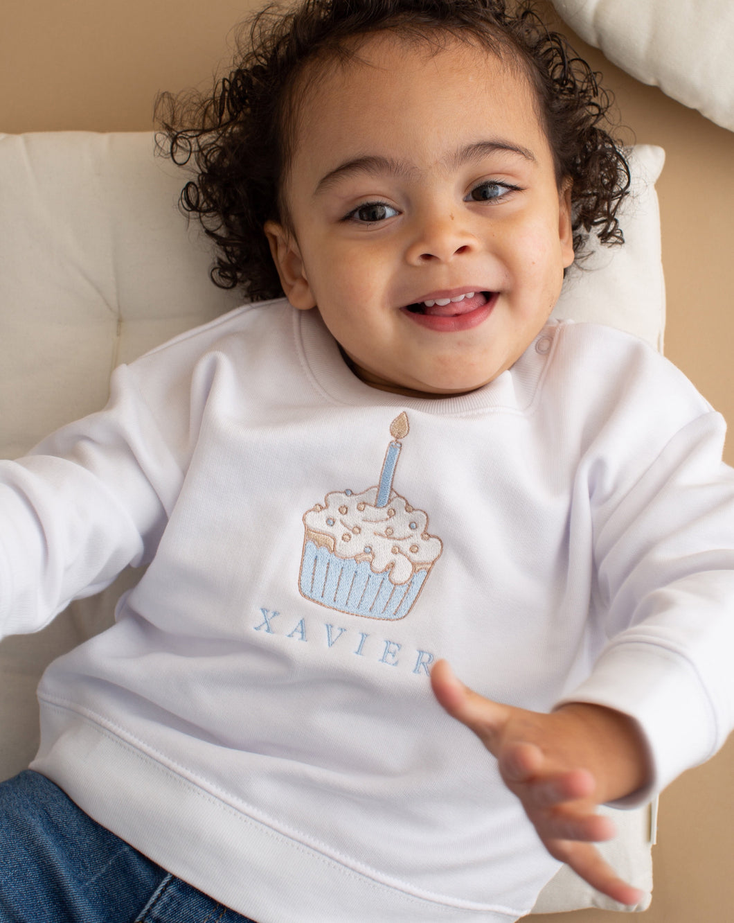 Personalised Cupcake Birthday Sweatshirt