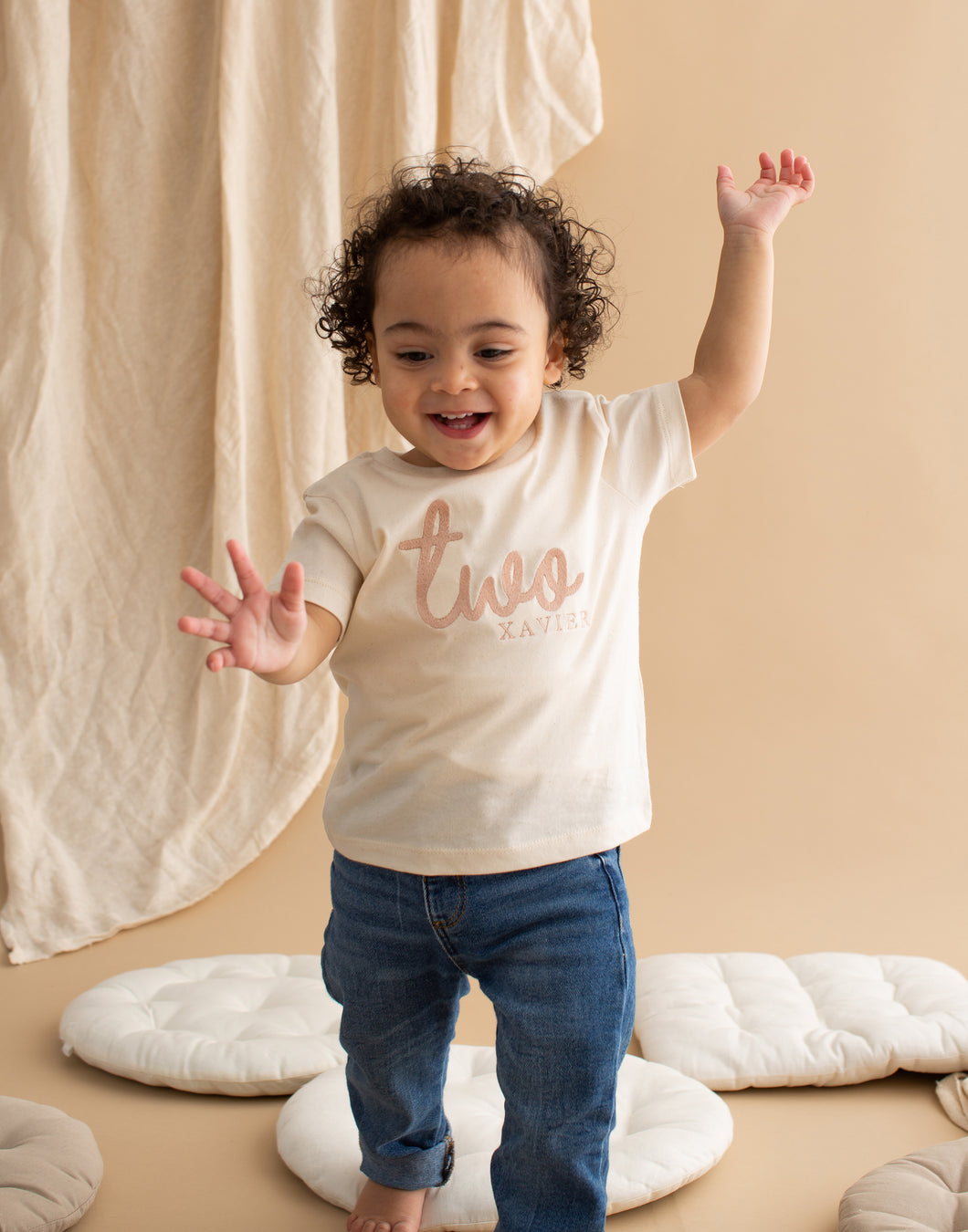 Personalised Embroidered Birthday Age T-shirt