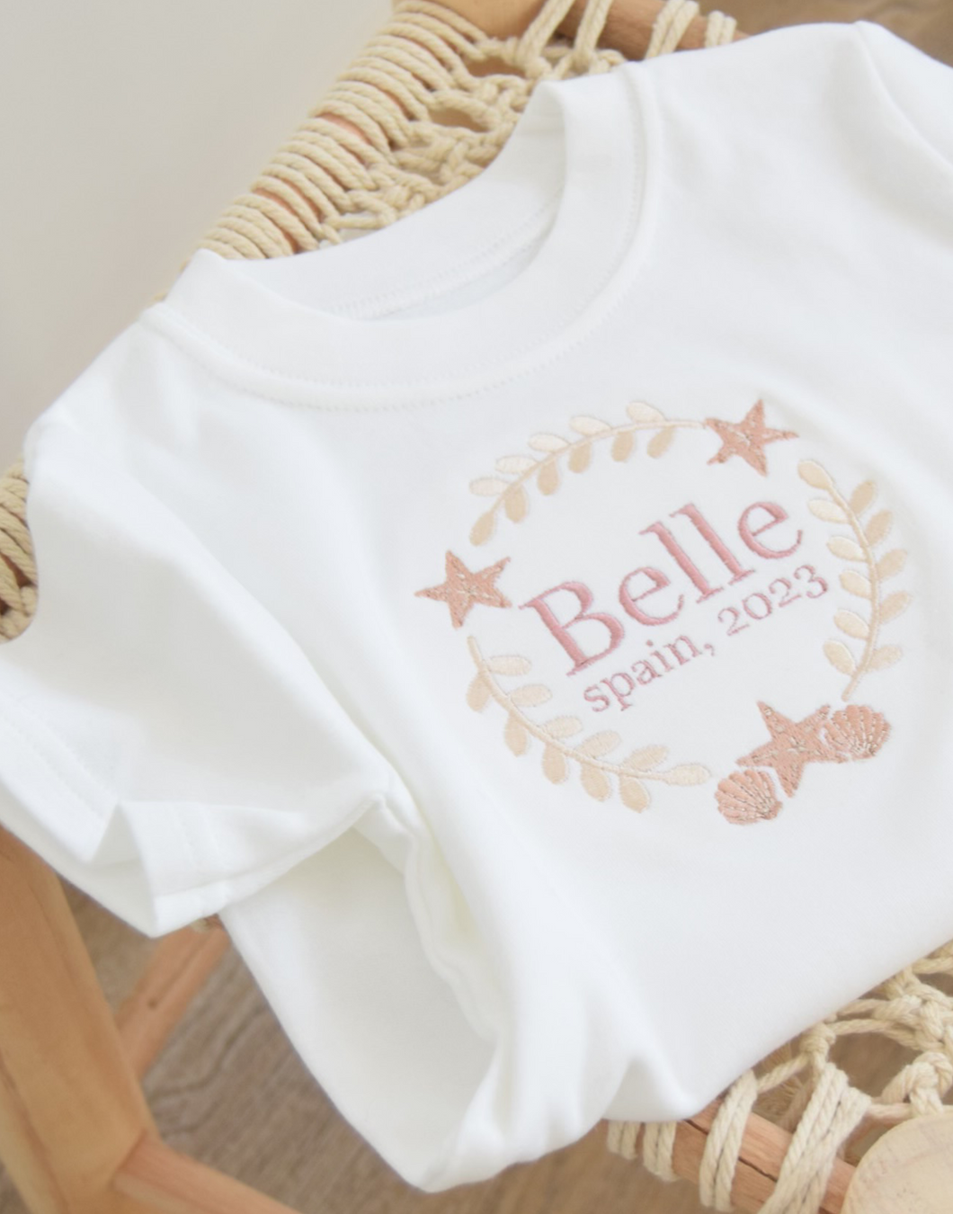 Personalised Holiday Seashell Wreath Top