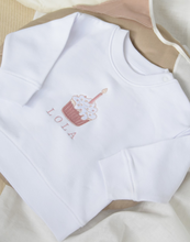 Load image into Gallery viewer, Personalised Cupcake Birthday Sweatshirt
