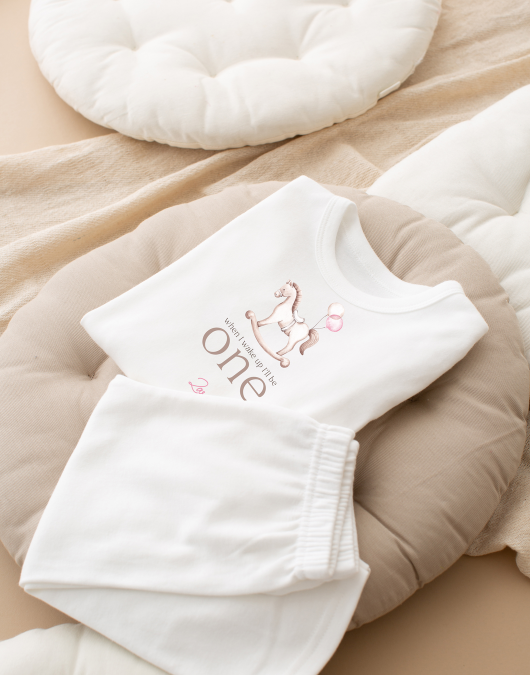 Personalised Embroidered White Birthday Pyjamas – ROYELLE STEVENS